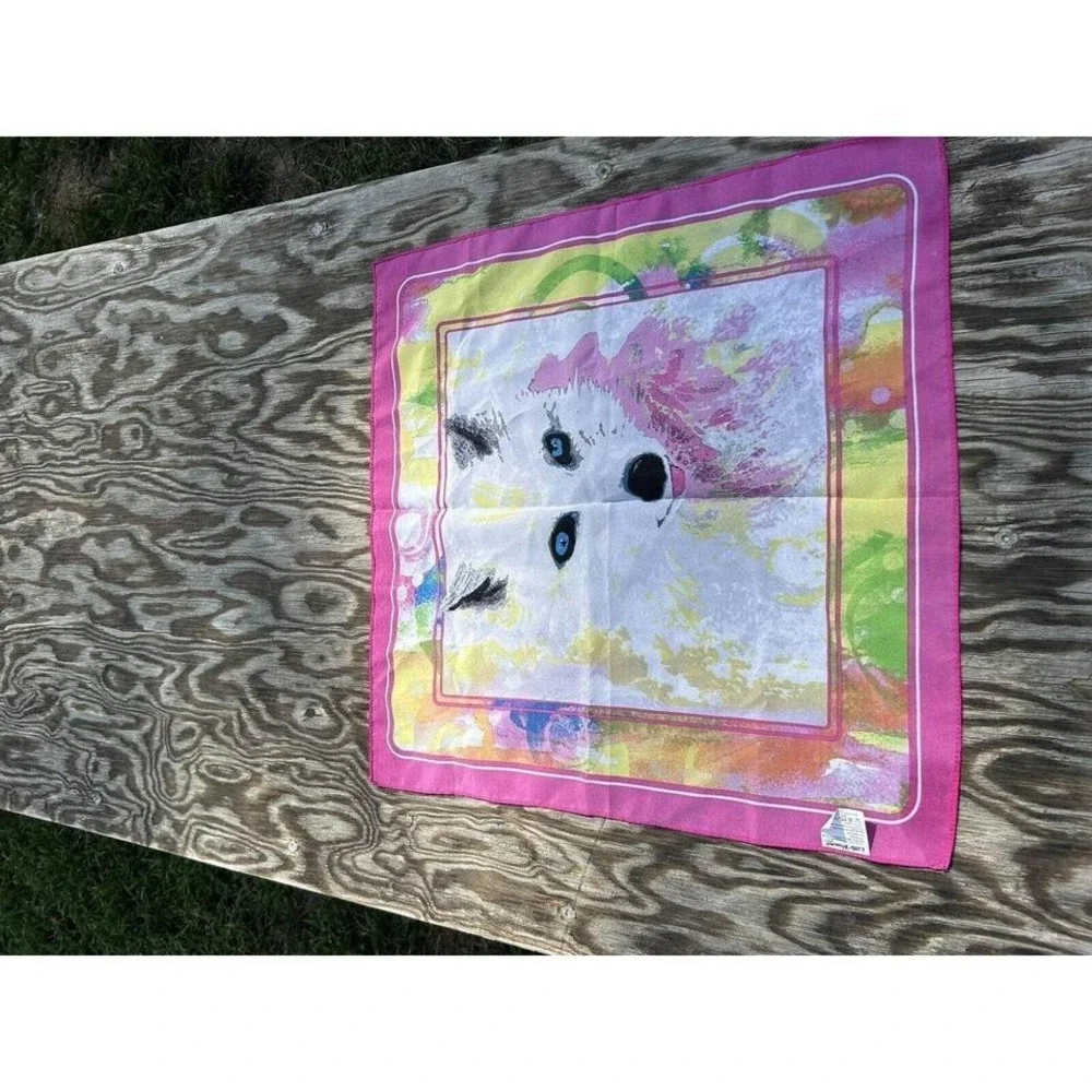 Girls‎ Scouts Little Brownie Baker Bandana Scarf Wolf Pink whimsy spring